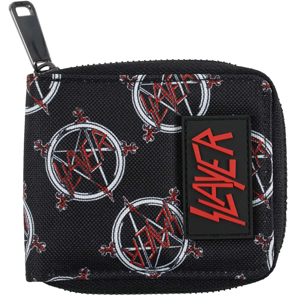 SLAYER - Pentagram Logo Zip Wallet