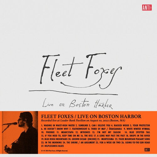FLEET FOXES – LIVE ON BOSTON HARBOR (RSD)