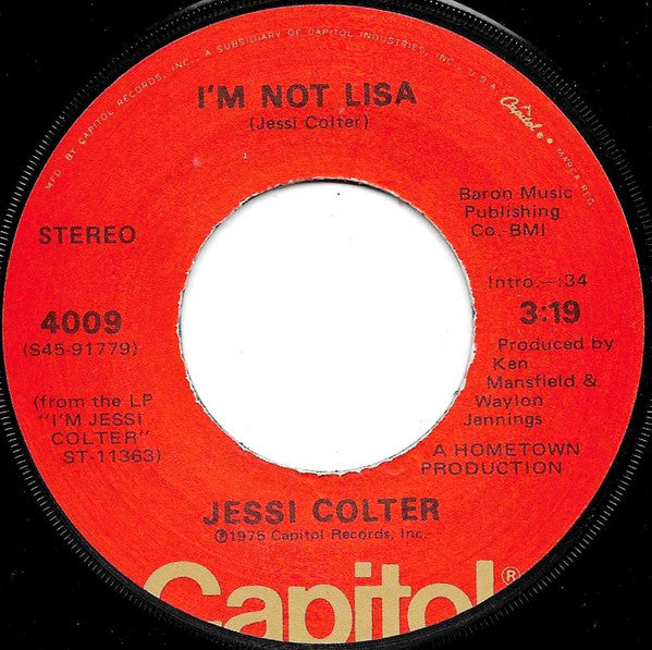 Jessi Colter – I'm Not Lisa