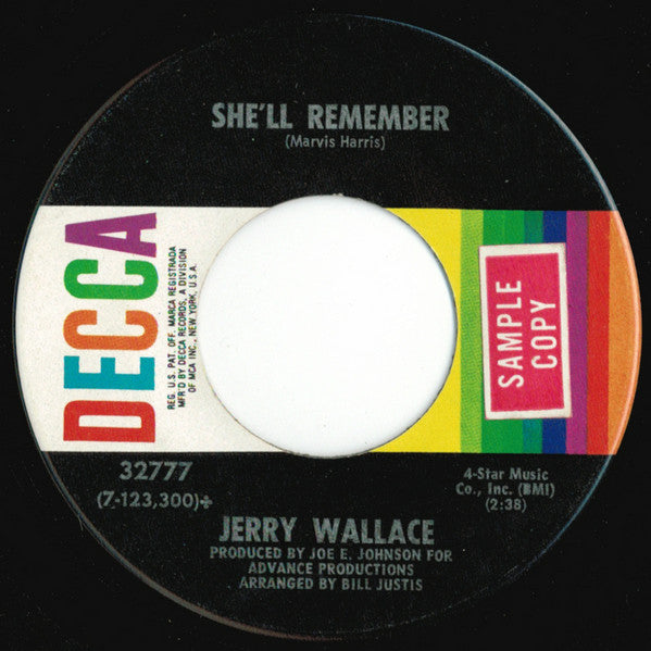 Jerry Wallace – She'll Remember / After You