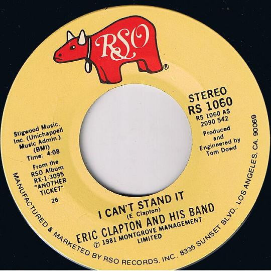 Eric Clapton And His Band – I Can't Stand It