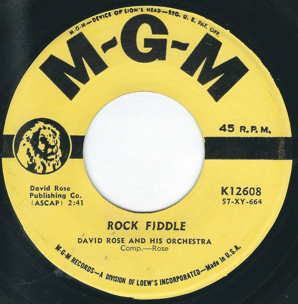 David Rose And His Orchestra – Rock Fiddle / Swinging Shepherd Blues