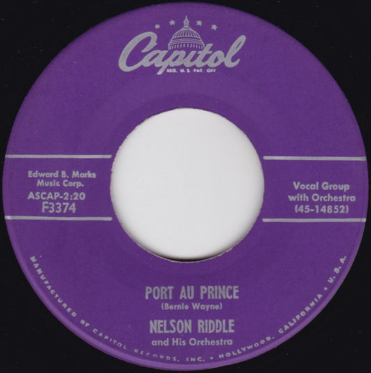 Nelson Riddle And His Orchestra – Port Au Prince / Midnight Blues