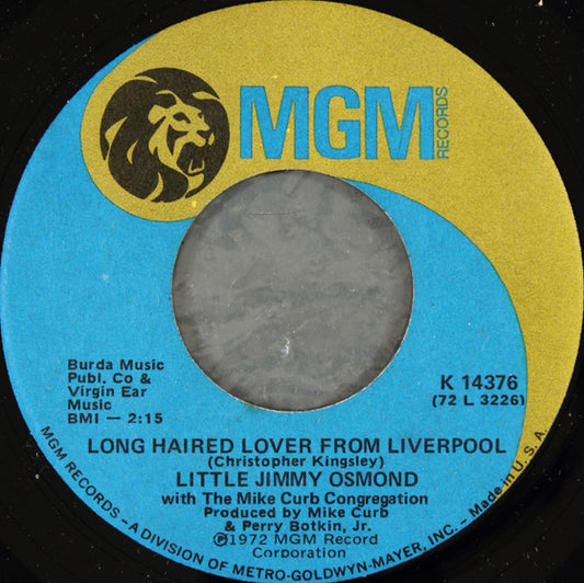 Little Jimmy Osmond – Long Haired Lover From Liverpool