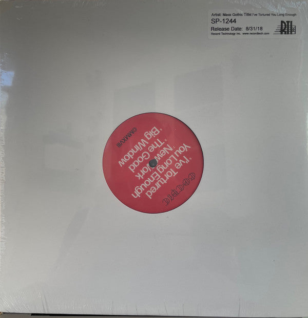 Mass Gothic – I've Tortured You Long Enough