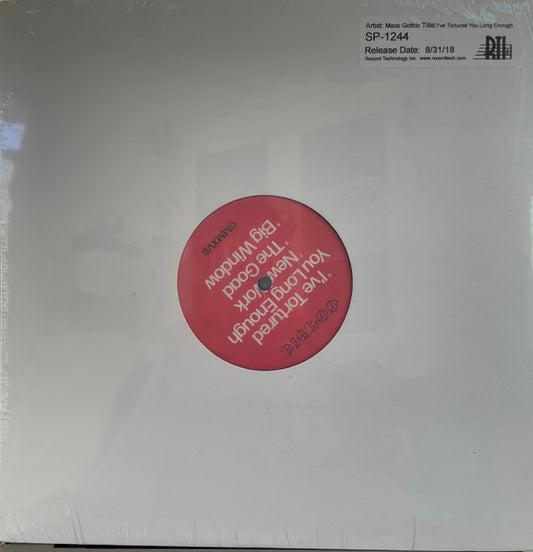 Mass Gothic – I've Tortured You Long Enough