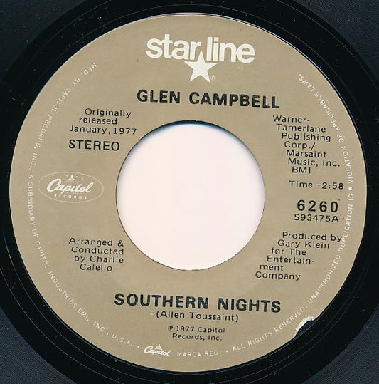 Glen Campbell – Southern Nights / Sunflower