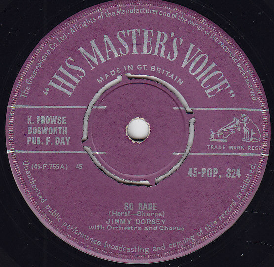 Jimmy Dorsey With Orchestra And Chorus – So Rare