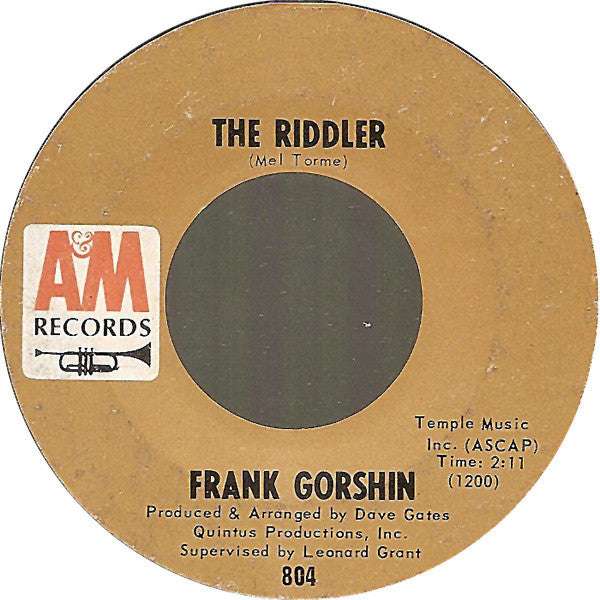 Frank Gorshin – The Riddler / Never Let Her Go