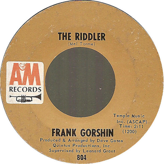 Frank Gorshin – The Riddler / Never Let Her Go