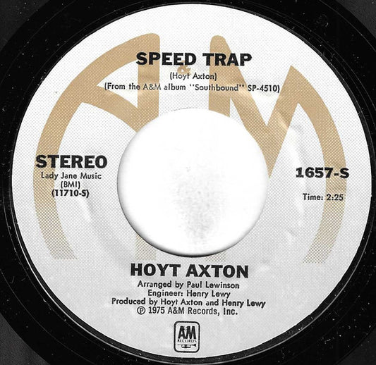 Hoyt Axton – Nashville / Speed Trap