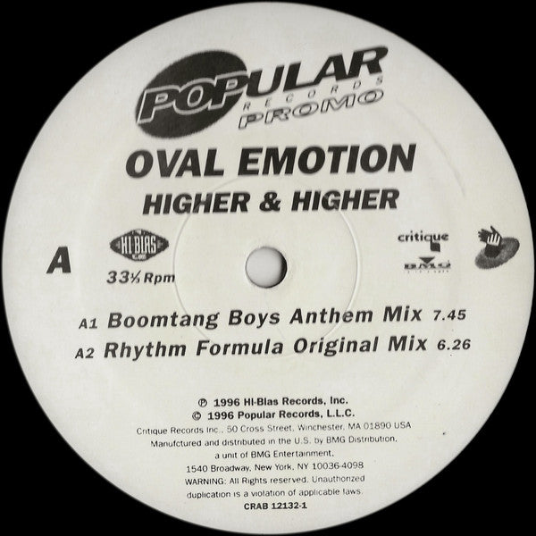 Oval Emotion – Higher & Higher