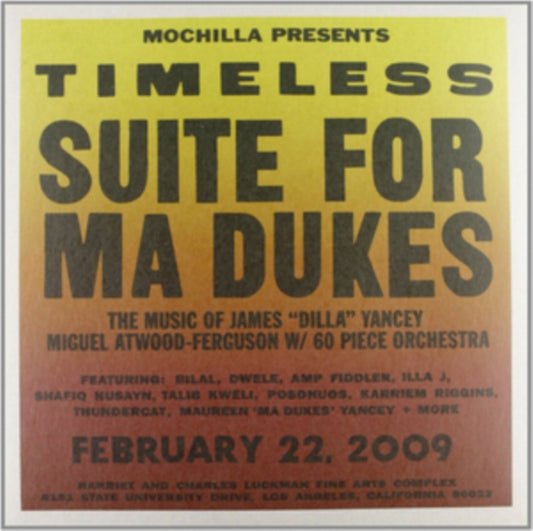 MOCHILLA PRESENTS TIMELESS: SUITE FOR MA DUKES