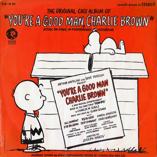 Various – The Original Cast Album Of "You're A Good Man Charlie Brown"