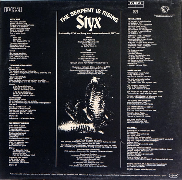 Styx – The Serpent Is Rising