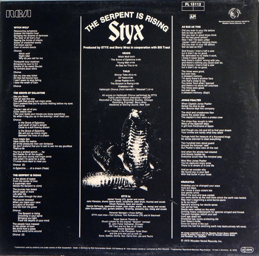 Styx – The Serpent Is Rising