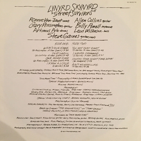 Lynyrd Skynyrd / Street Survivors