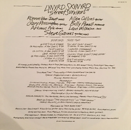 Lynyrd Skynyrd / Street Survivors