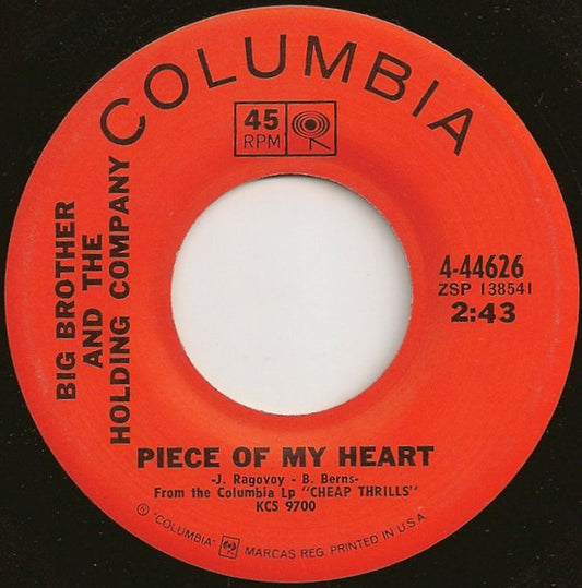 Big Brother And The Holding Company – Piece Of My Heart / Turtle Blues