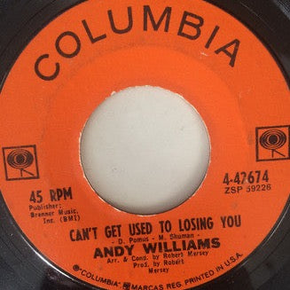 Andy Williams – Can't Get Used To Losing You