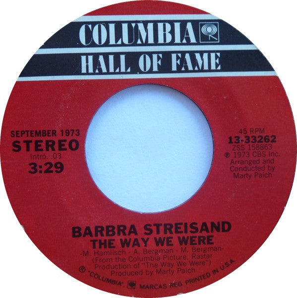Barbra Streisand – The Way We Were / All In Love Is Fair