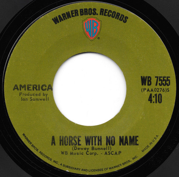America – A Horse With No Name
