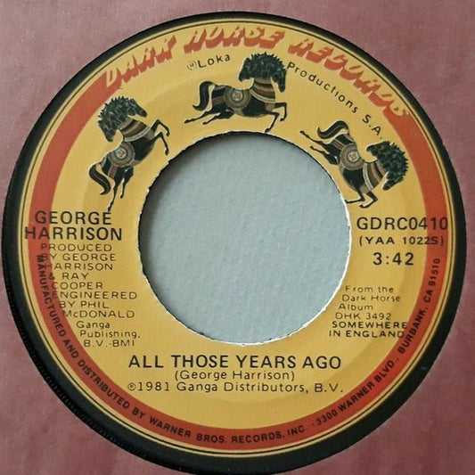George Harrison – All Those Years Ago