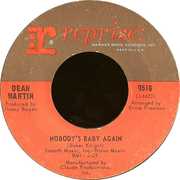 Dean Martin – Nobody's Baby Again / It Just Happened That Way