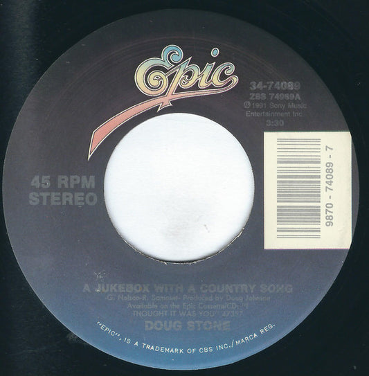 Doug Stone – A Jukebox With A Country Song