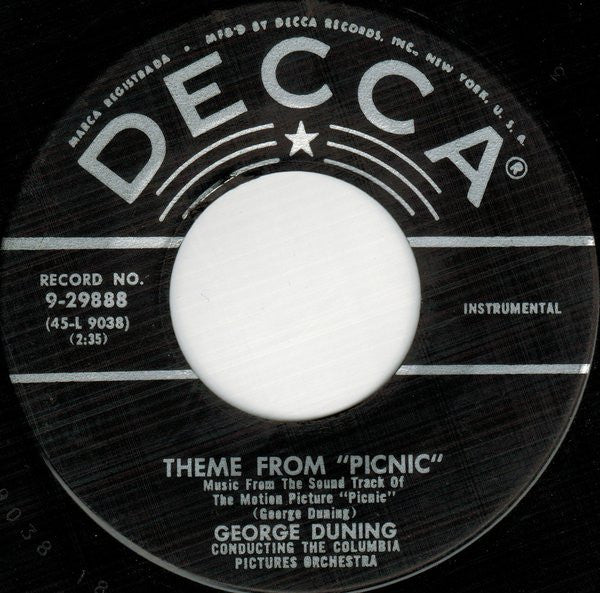 George Duning / Morris Stoloff – Theme From "Picnic"