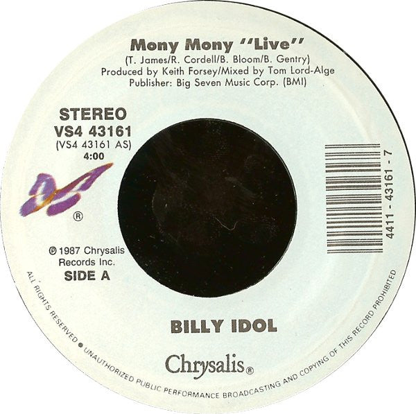 Billy Idol – Mony Mony (Live)