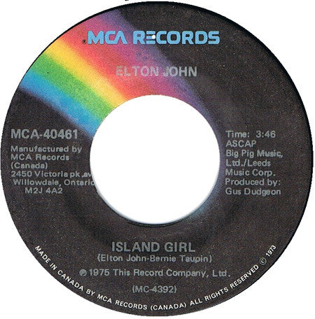 Elton John – Island Girl