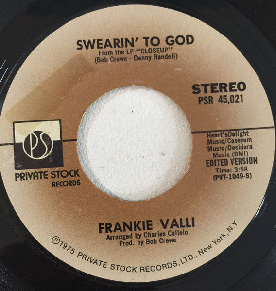 Frankie Valli – Swearin' To God