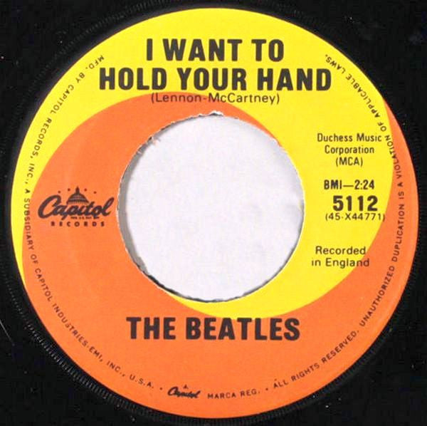 The Beatles – I Want To Hold Your Hand / I Saw Her Standing There