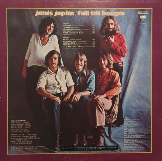Janis Joplin ‎– Pearl