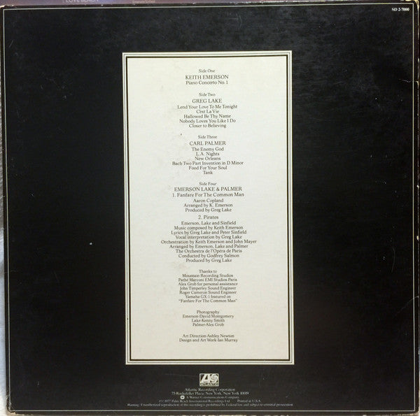 Emerson Lake & Palmer / Works (Volume 1)