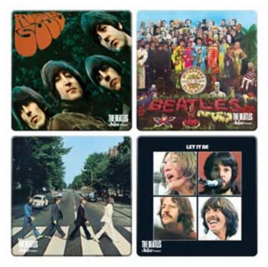The Beatles / Album Covers: 4-Piece Wood Coaster Set